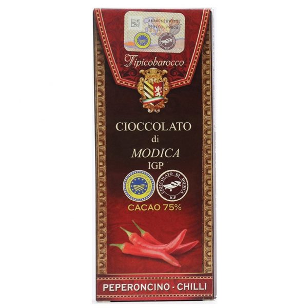 Modica chocolate 75% with chili