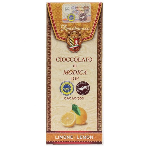 Modica chocolate with lemon