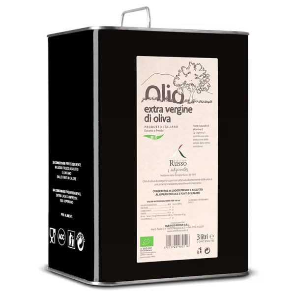 Organic Extra Virgin Olive Oil 3L