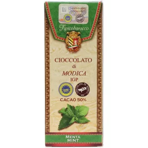 Modica chocolate with mint