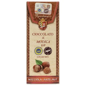 Modica chocolate with hazelnuts