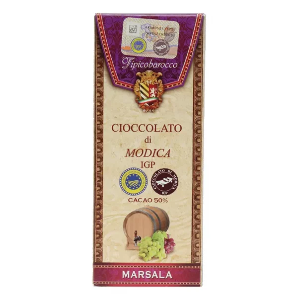 Modica chocolate with Marsala wine